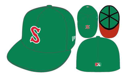 Salem Red Sox Kelly Green New Era 59FIFTY Hat